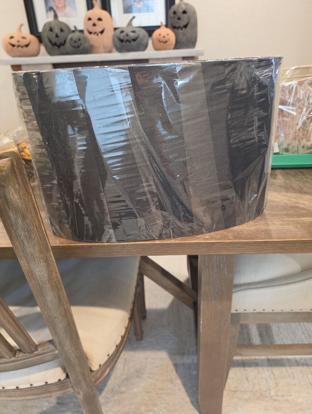 New Black Oval Drum Lamp Shade 17" x 11" Modern Replacement Shade